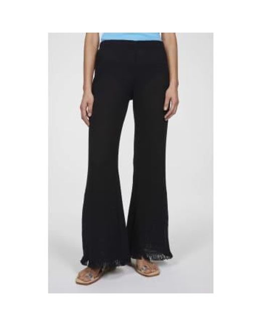 Niccola Flared Knitted Pants 1 di Rodebjer in Black