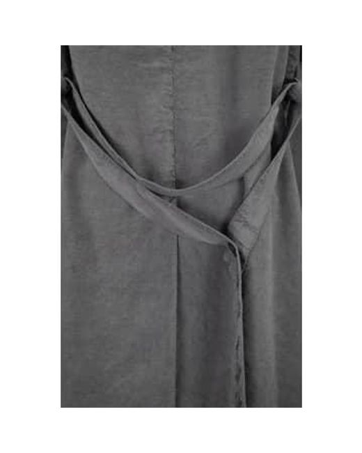 Washed Silklinen Belted Trench di Hannes Roether in Gray
