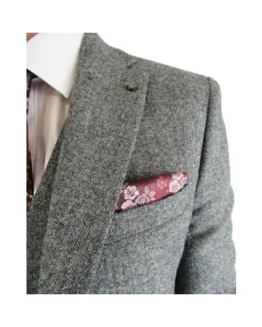 Torre Gray Donegal Tweed Suit Jacket 48 for men