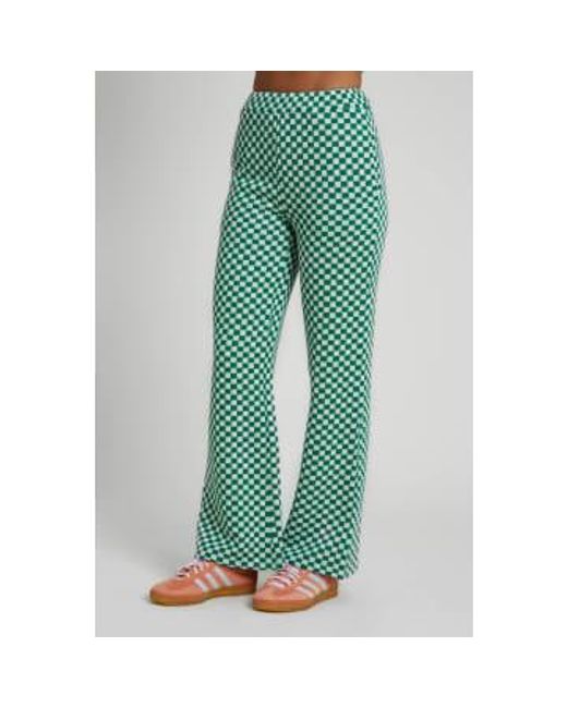 Native Youth Green Wivi Wide Leg Trousers Xs