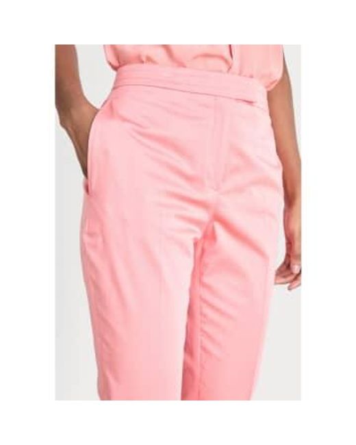 Boss Pink Temartha 2 Slim Fit Suit Trousers Col: Coral , Size: 14
