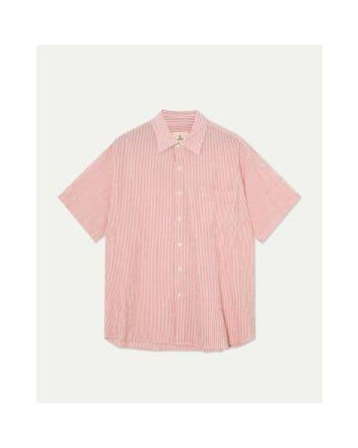 La Paz Pink Roque Fiesta Stripes Shirts S for men
