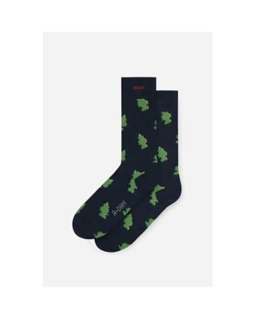 Socks Happy Trees Sustainable di Adam Lippes in Blue