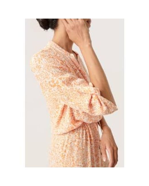 Vestido zaya en tangerine ditsy estampado Soaked In Luxury de color Pink