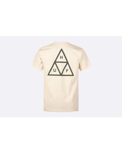 Huf Natural Set Triple Triangle Tee Wheat S / for men