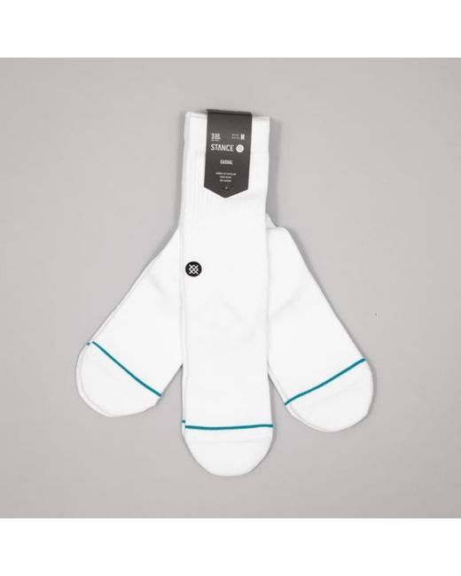 Chaussettes en coton l'équipage l'icône blanche 3 Stance pour homme en  coloris Blanc | Lyst