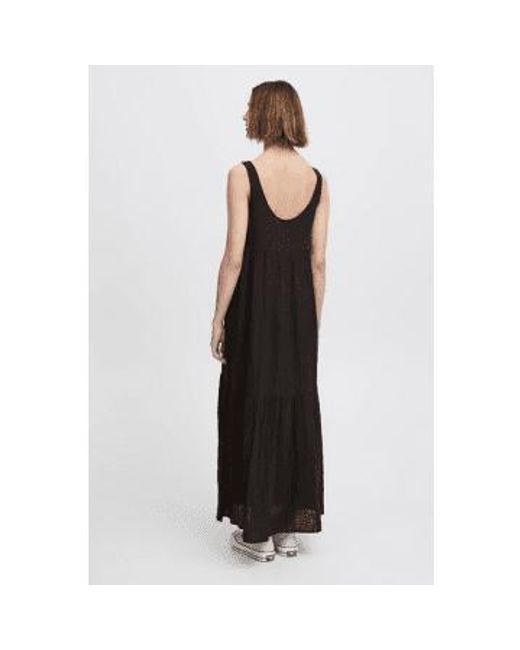 Foxa Maxi Dress 2 di Ichi in Black