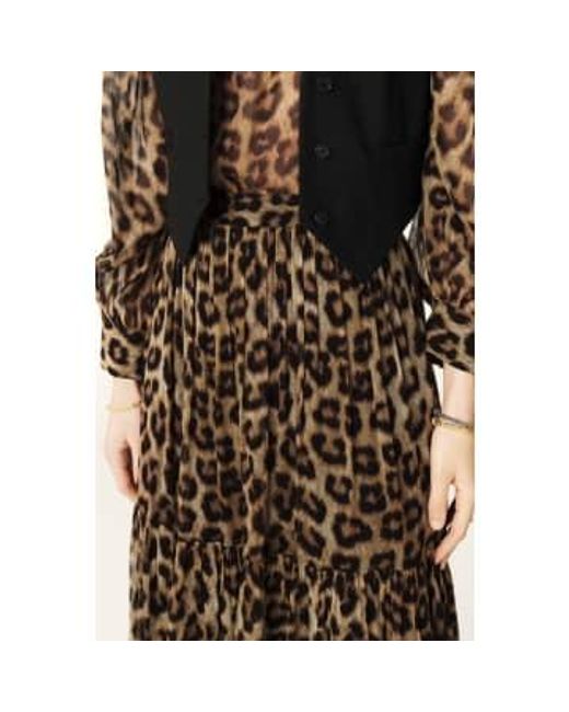 Ba&sh Brown Fley Leopard Skirt