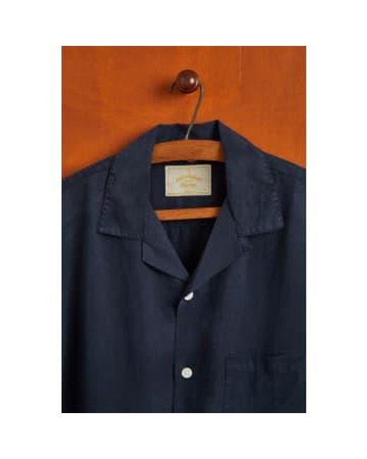 Portuguese Flannel Blue Navy Dogtown Shirt / S for men