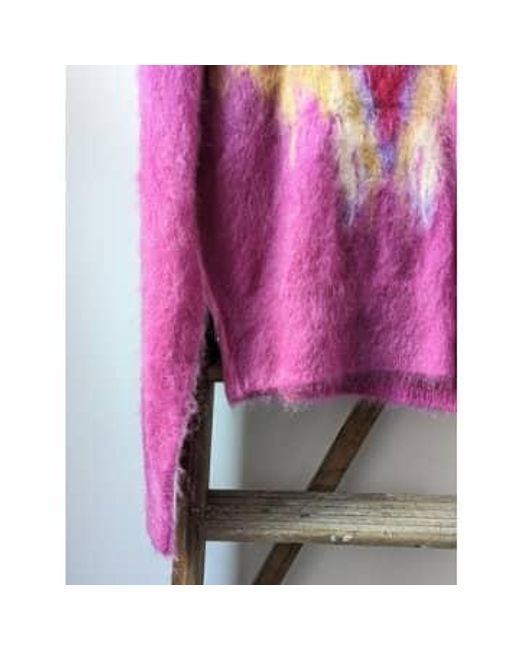 Eleana Fucshia Mohair tricot Isabel Marant en coloris Pink