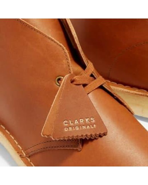 Desert boot en cuir brun foncé Clarks en coloris Brown