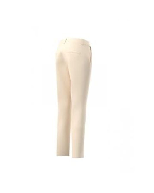 Marella Natural Macario Trousers Size: 10, Col: