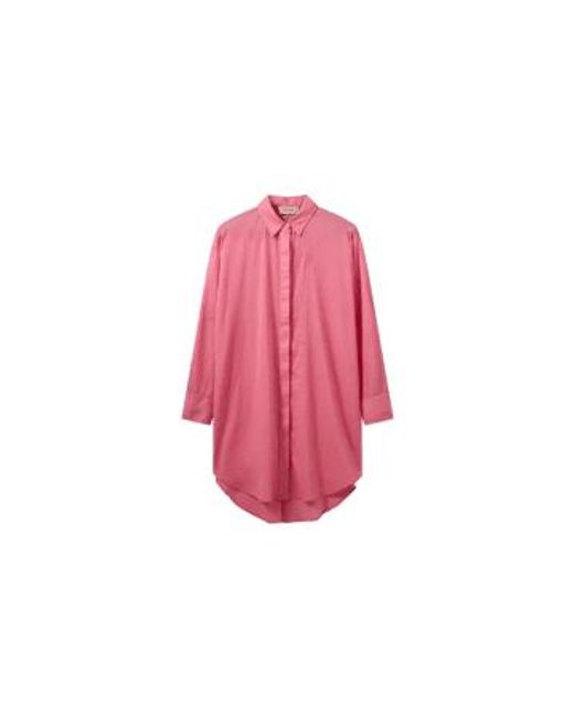 Robe chemise mmrosievoile camelia Mos Mosh en coloris Pink