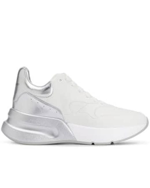 Alexander McQueen White Oversized Runner Sneakers for men