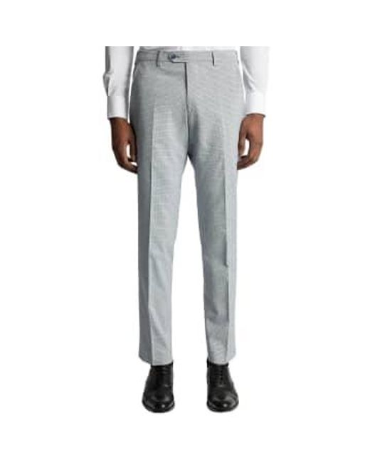 Matteo Check Suit Trousers di Remus Uomo in Gray da Uomo