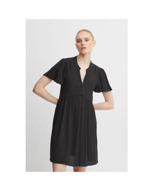Ichi Black Marrakech Short Dress--20118574 Xs