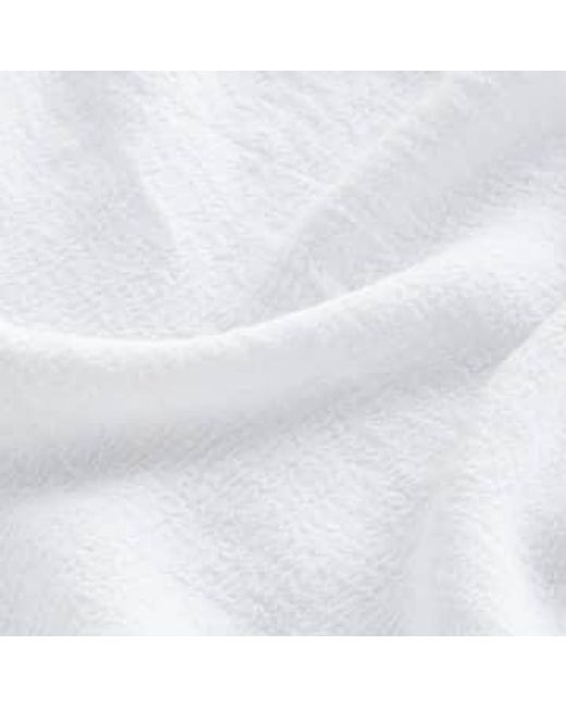 Sahara White Crinkle Linen Top