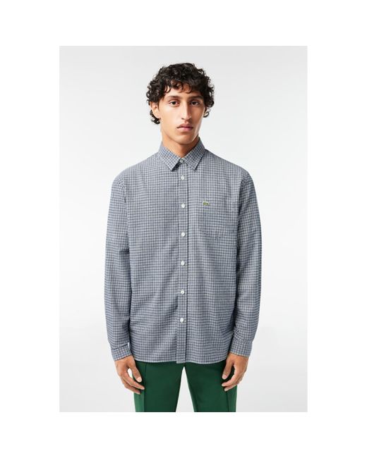 Lacoste gingham shirt deals