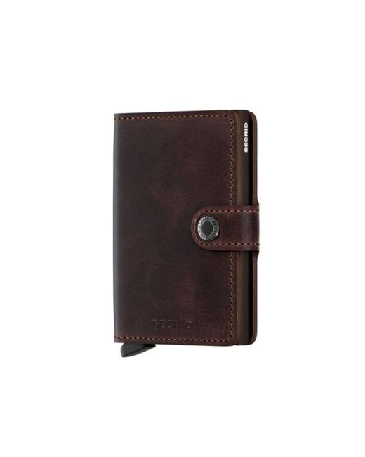 Secrid Chocolate Mini Wallet Vintage in Brown for Men |