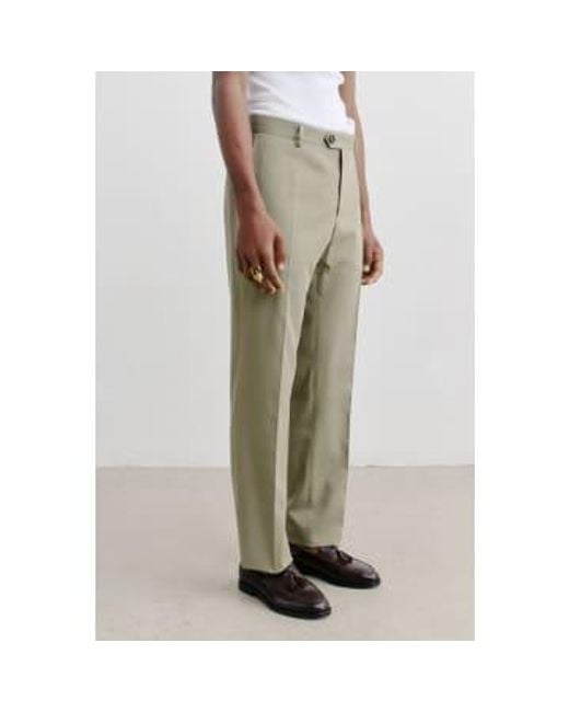 A Kind Of Guise Green Relaxed Tailored Trousers Chalk 46 for men