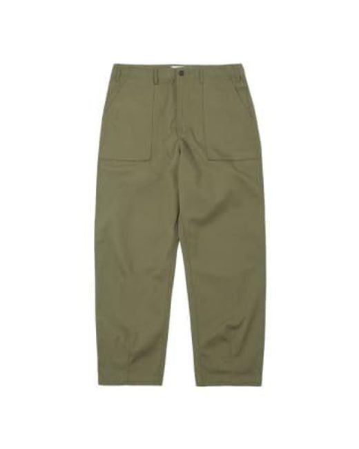 Universal Works Green Fatigue Pant Twill Light 00132 for men