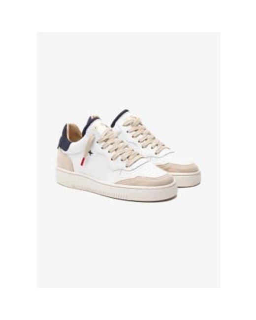 Newlab White Sneakers Nl11 / Beige / Navy