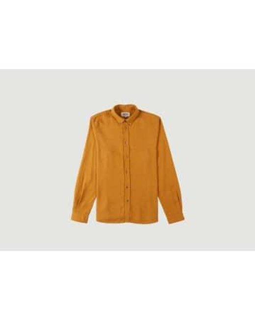 Cuisse De Grenouille Orange Massimo Straight Shirt L for men