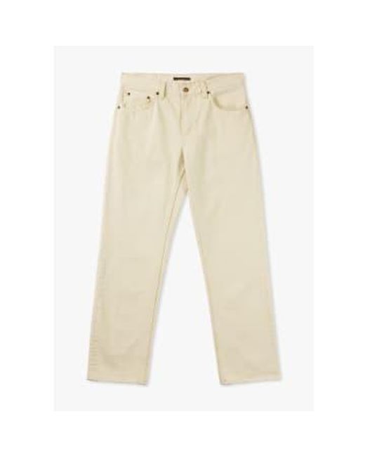 Nudie Jeans Natural S Rad Rufus Raw Straight Jeans for men