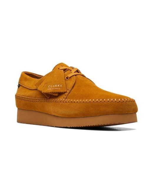 Clarks weaver brown sale