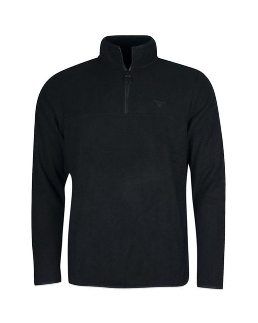 Barbour Synthetic Lowland Half Zip Fleece in Black for Men | Lyst