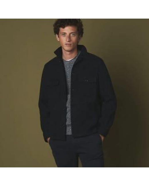 Hartford Black Wool Recycled Day Jacket for men