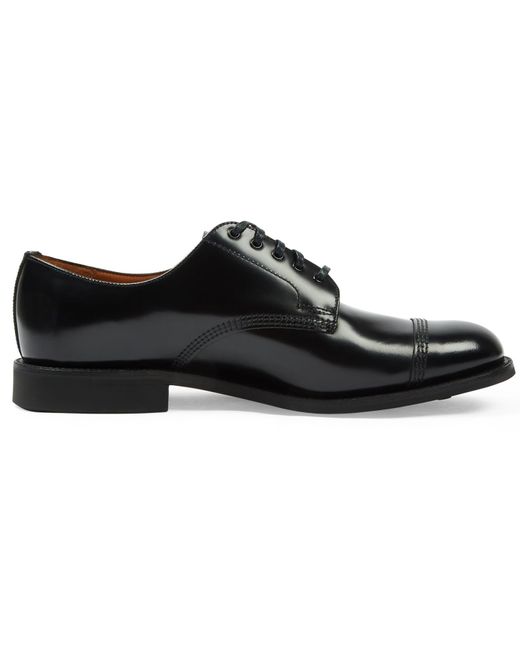 Sanders Military Style Leather Derby Shoes Black for men