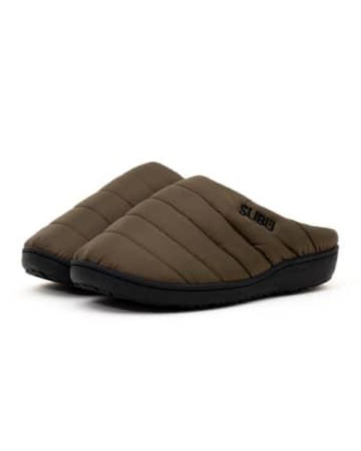 SUBU Brown Winter Slippers Mountain Khaki Large for men