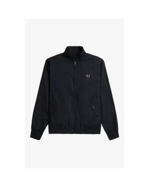 Fred Perry Blue Harrington Jacket for men
