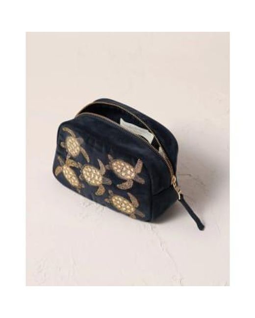 Elizabeth Scarlett Black Turtle Conservation Cosmetics Bag Charcoal / Os