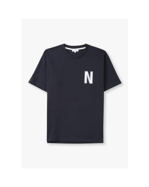 Norse Projects Blue S Simon Large N T-shirt for men