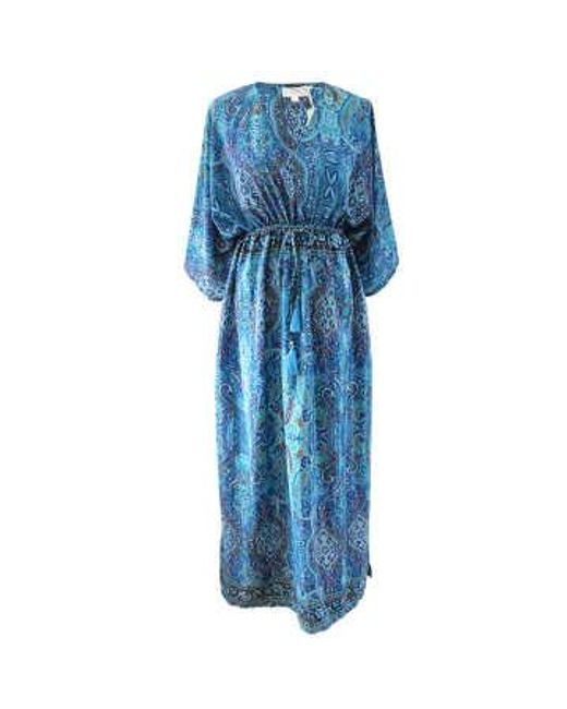 Vestido 'alanna' paisley batwing Powell Craft de color Blue