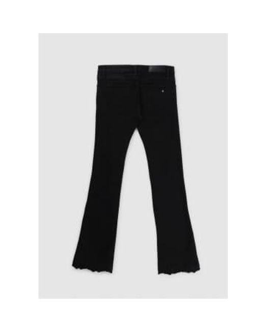Replay Black S Dominiqli Broderie Cropped Bootcut Jeans
