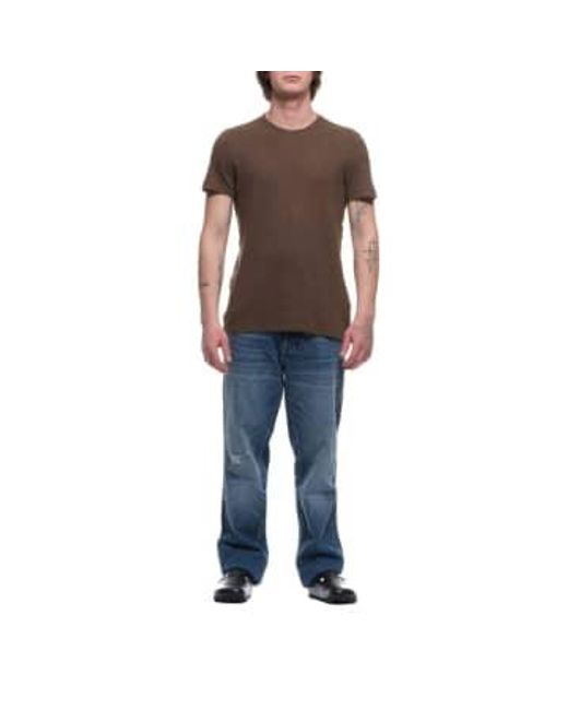 Camiseta el hombre m500-hts040 580 Majestic Filatures de hombre de color Brown