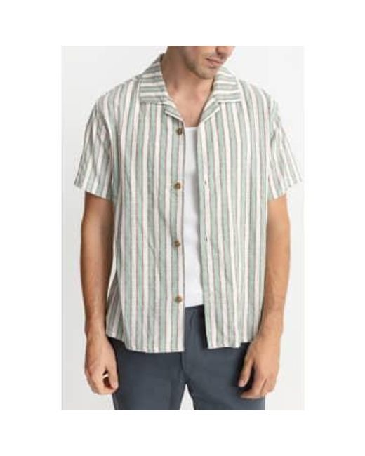 Rhythm Gray Sea Vacation Stripe Shirt Light / S for men