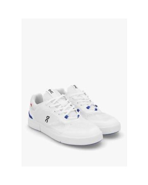 Mens The Roger Spin Trainers In Undyed di On Shoes in White da Uomo