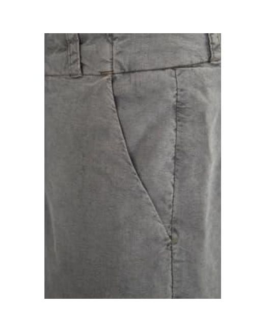 Hannes Roether Gray Washed Silk/linen Trouser for men