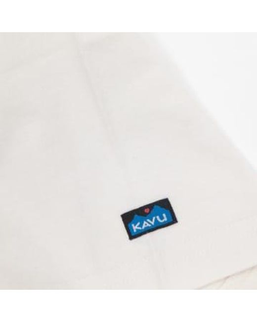 Camiseta cortada malin en blanco Kavu de color White
