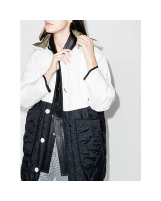 MARFA STANCE Gray Long Patchwork Quilt Xs / / White/ Black