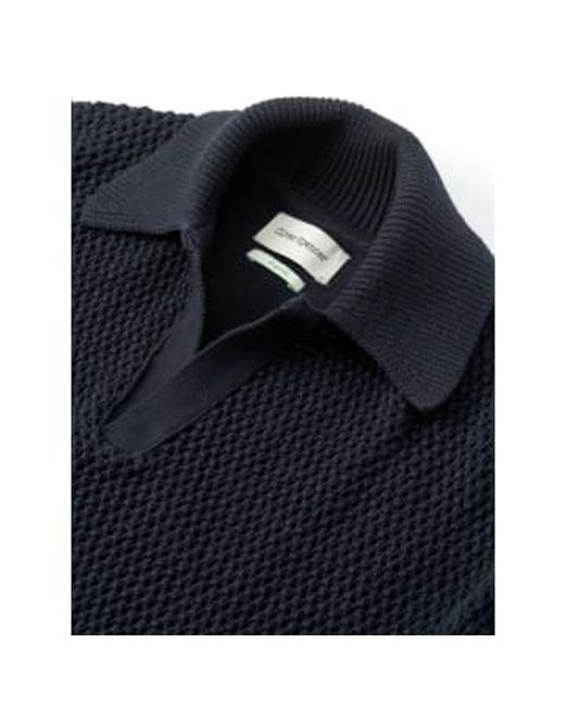 Oliver Spencer Black Short Sleeve Penhale Polo Shirt for men