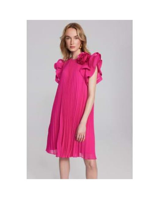 Robe plissée en mousseline Joseph Ribkoff en coloris Pink