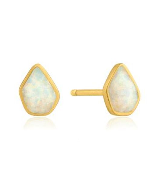 Ania Haie Yellow Opal Colour Stud Earrings