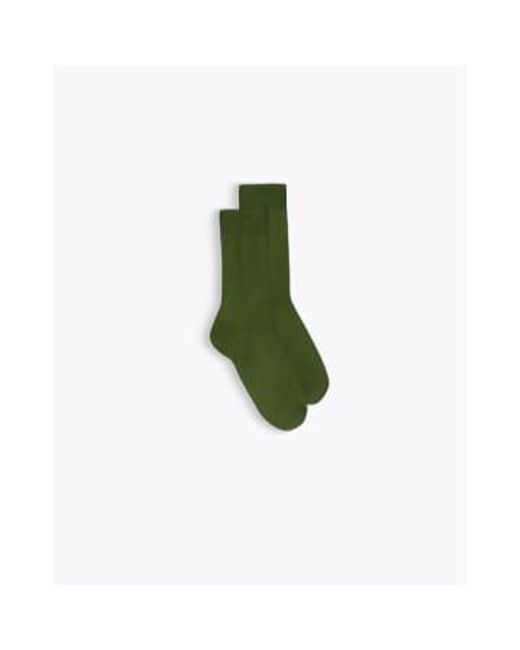 Homecore Green Thin Cotton Socks 39/42 / Vert
