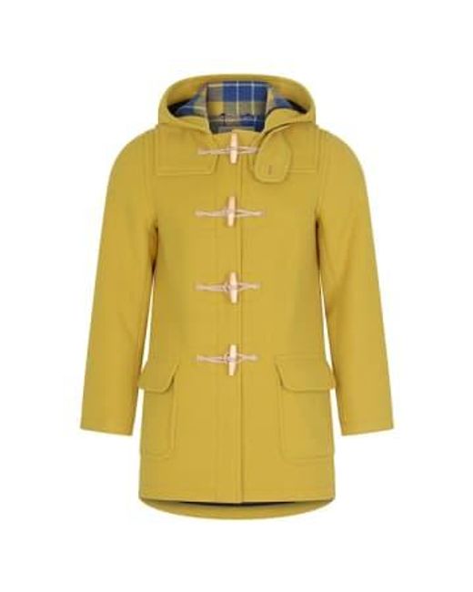 Burrows and Hare Water Repellent Duffle Coat Mustard Xl Yellow for men