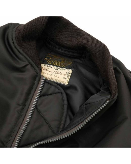 Buzz Rickson's x William Gibson Ma-1 Long Jacket in Black for Men